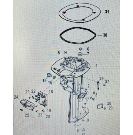 Lock motorbussning Mercury