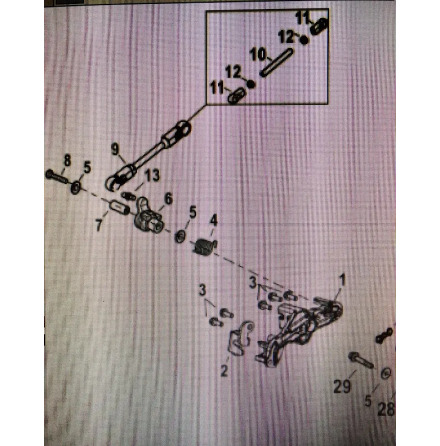 Bracket gaswire Mercury