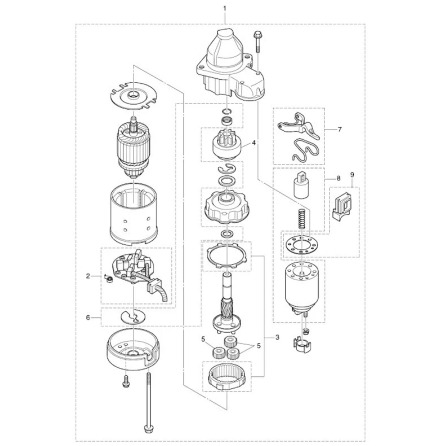 Magnet startmotor Tohatsu