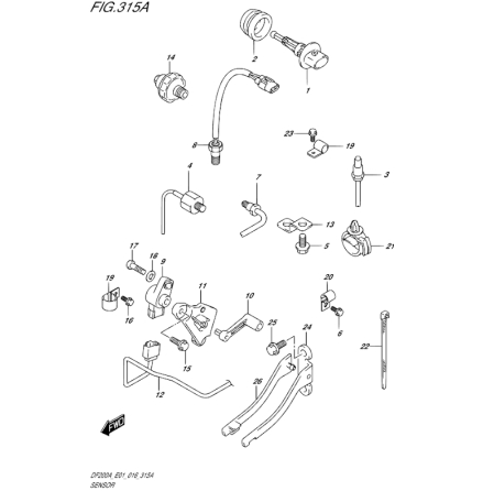 Kam trimsensor Suzuki