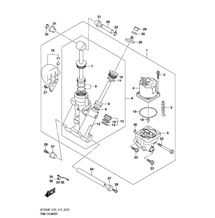 Hydraulpump trim Suzuki