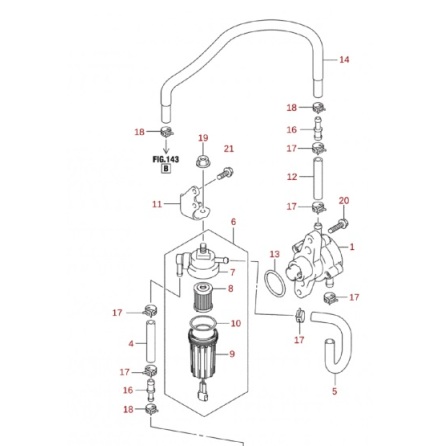 Anslutning brnsle Suzuki