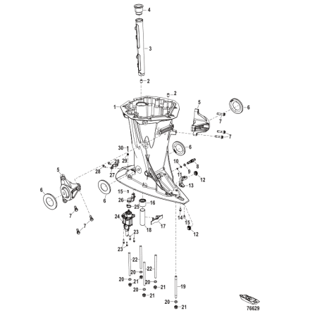 Koppling vattenrr Mercury