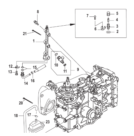 O-ring insprutare Mercury