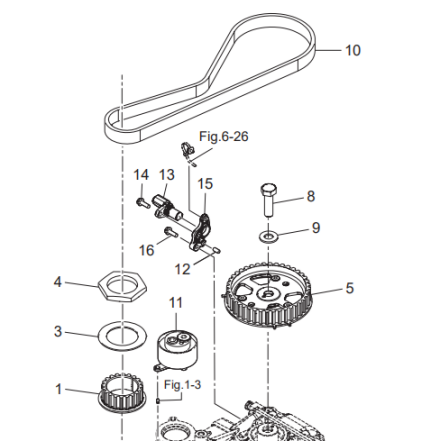 Sp�nnare kamrem Tohatsu