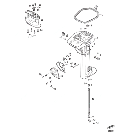 Avgaspackning Mercury