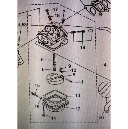 O-ring drneringsskruv Mercury