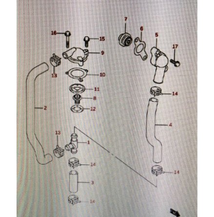 Slang termostat Suzuki