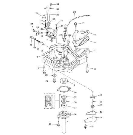 Plunger motorblock Mercury